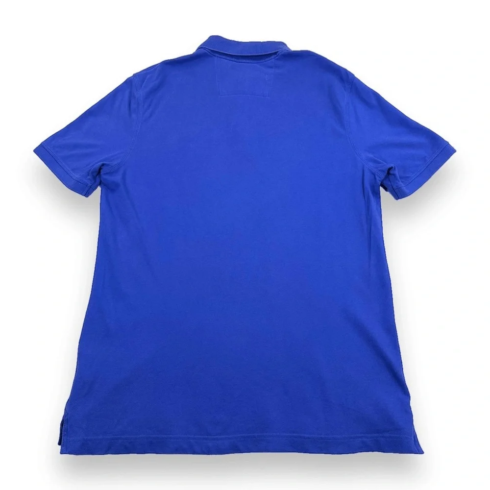 Banana Republic Polo Shirt Mens Medium‎ M Blue Cotton Short Sleeve